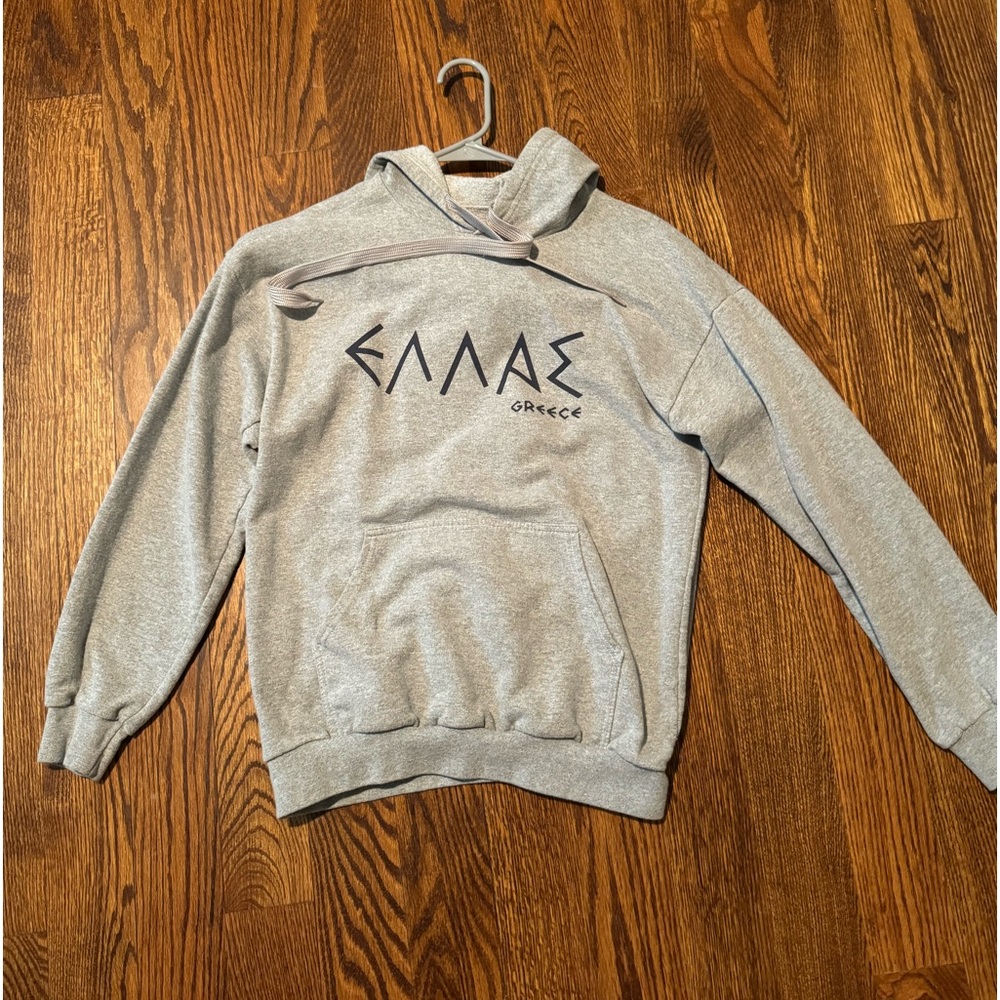 Greece Gray Hoodie